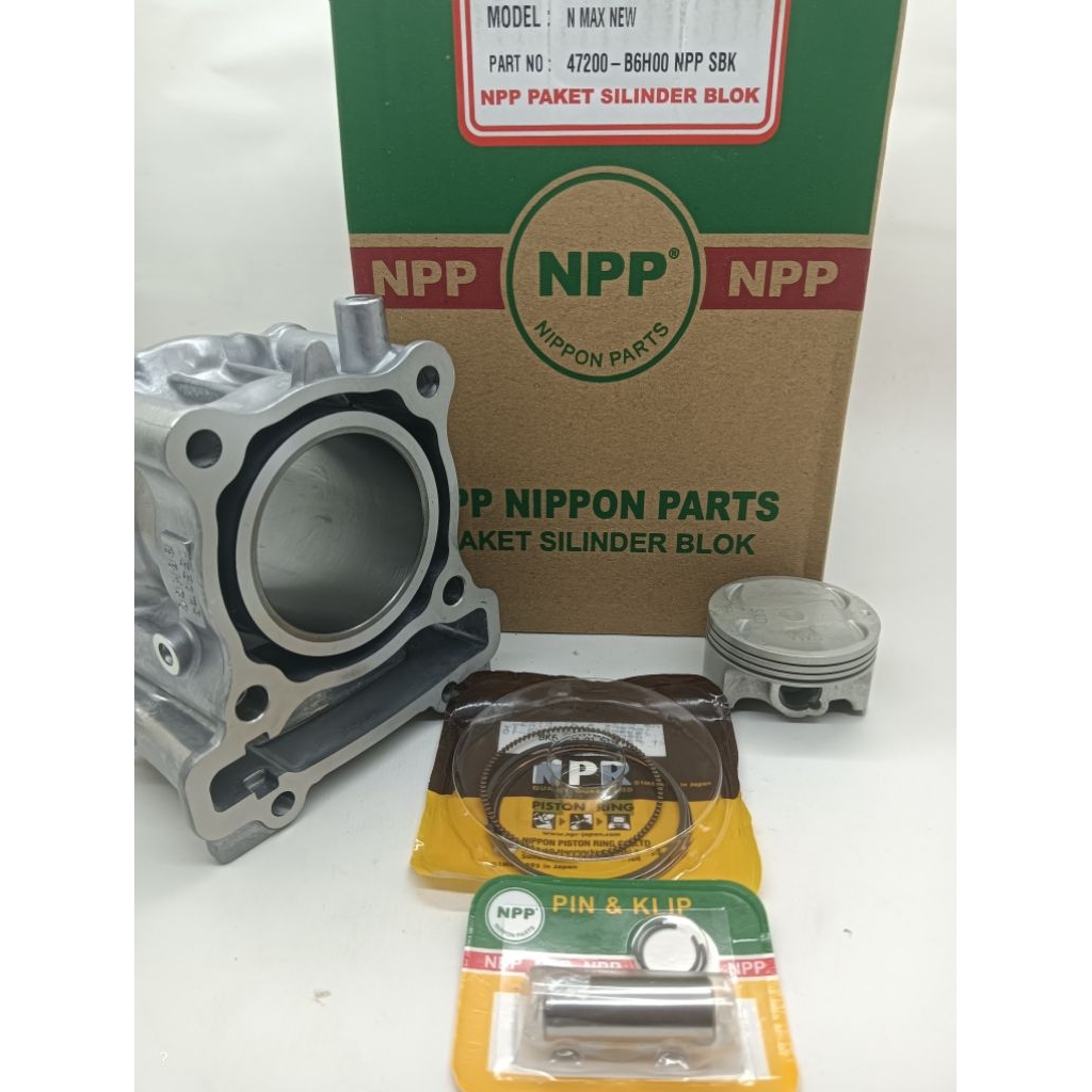 CYLINDER BLOK SEHER KOMPLIT NMAX NEW 155 , AEROX NEW 155 MEREK NPP