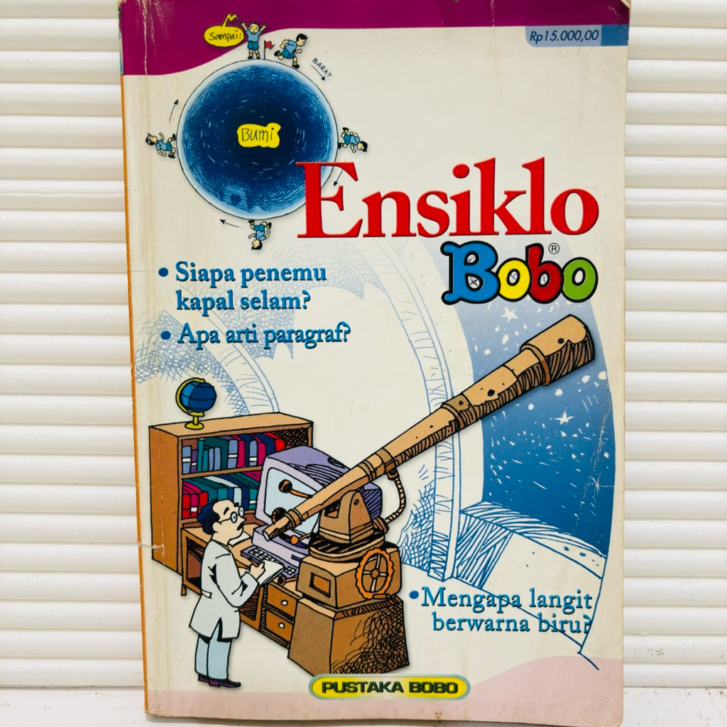 Buku Ensiklo Bobo: Pengetahuan Anak Terbitan Lama - Pustaka Bobo Original - Buku Anak Vintage Langka