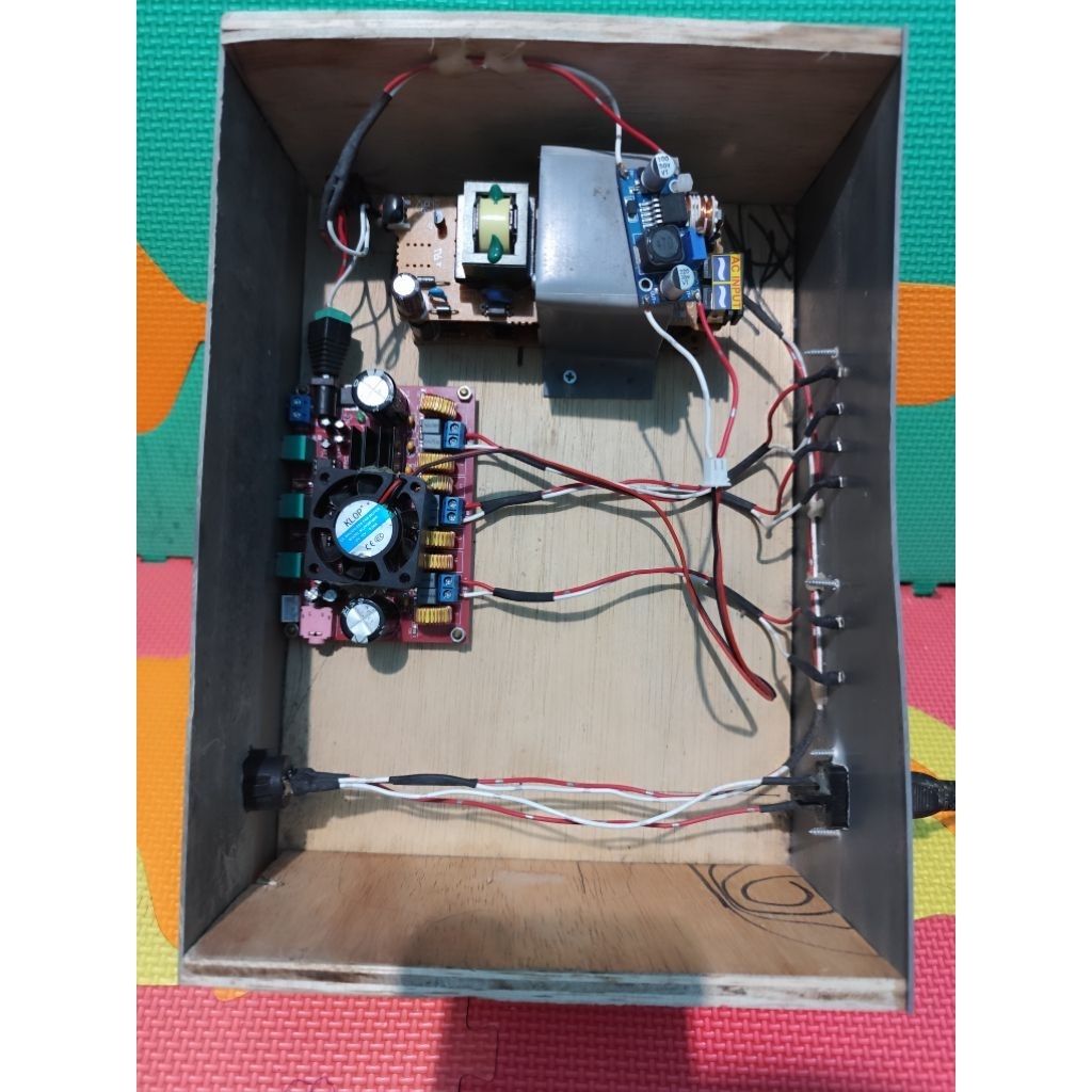 power amplifier audio class D TPA 3116D2 2.1 + power supply