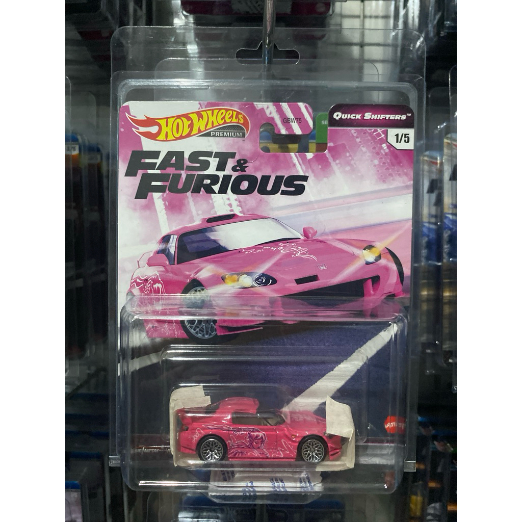 Hotwheels Premium Honda S2000 Suki Pink Fast & Furious FF Quick Shifters
