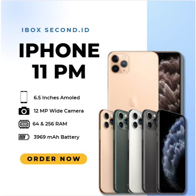 Iphone 11 Pro Max 256GB, 64GB Second Ori Apple, Like New ALLSIM, Fullset