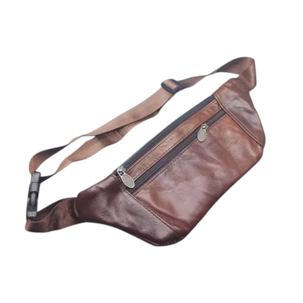 Tas Pinggang Kulit Pria Wanita waistbag Kulit Asli pria Wanita