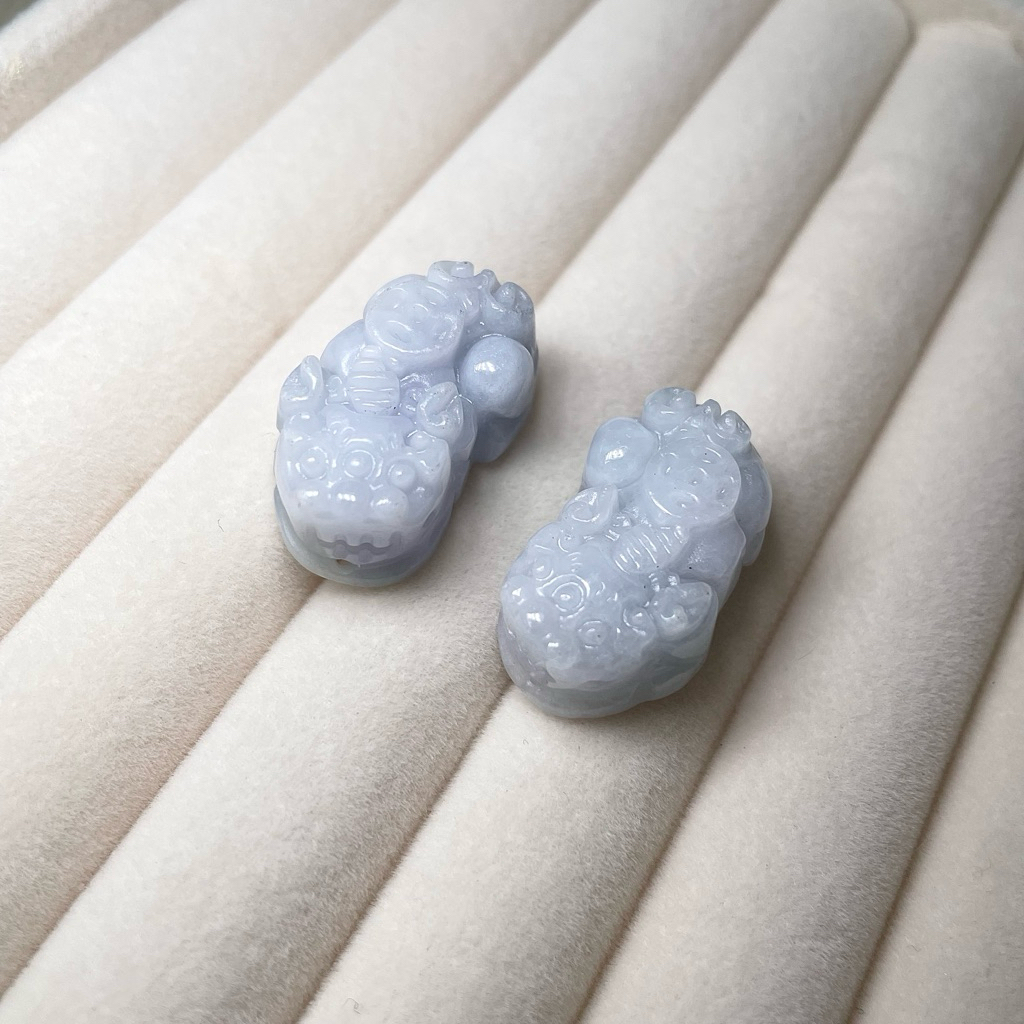 Giok Burma Pixiu Lavender Jadeite Jade Type A