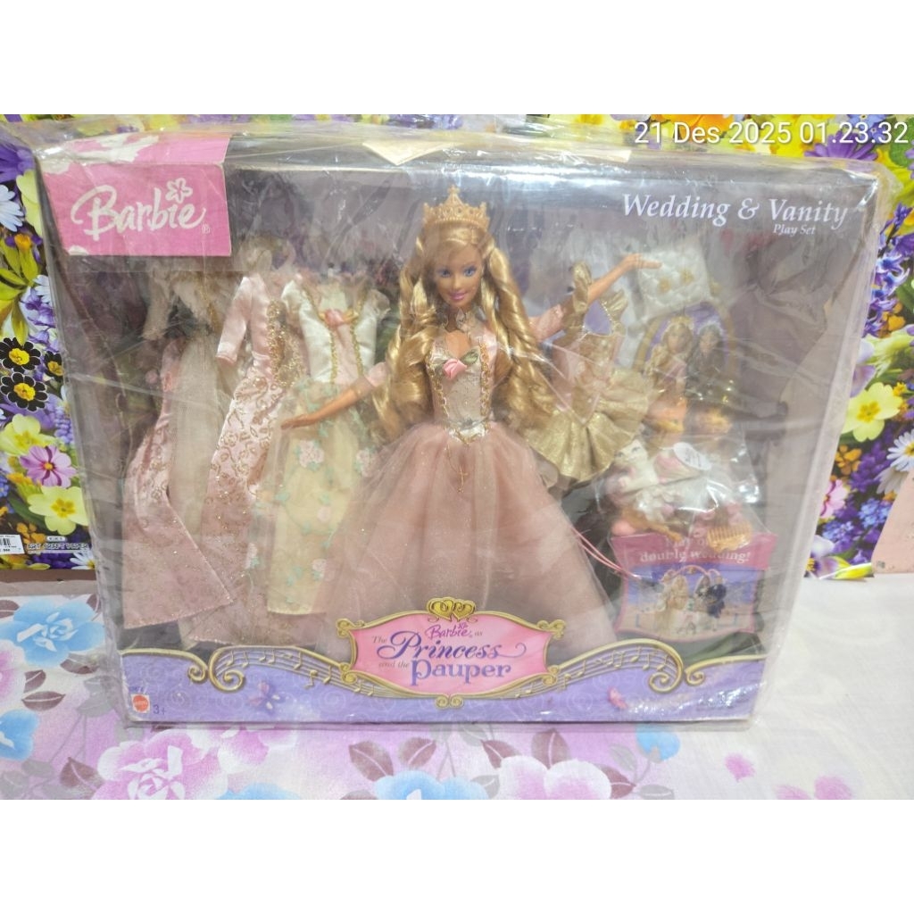 boneka barbie princess and the pauper anneliese mattel doll