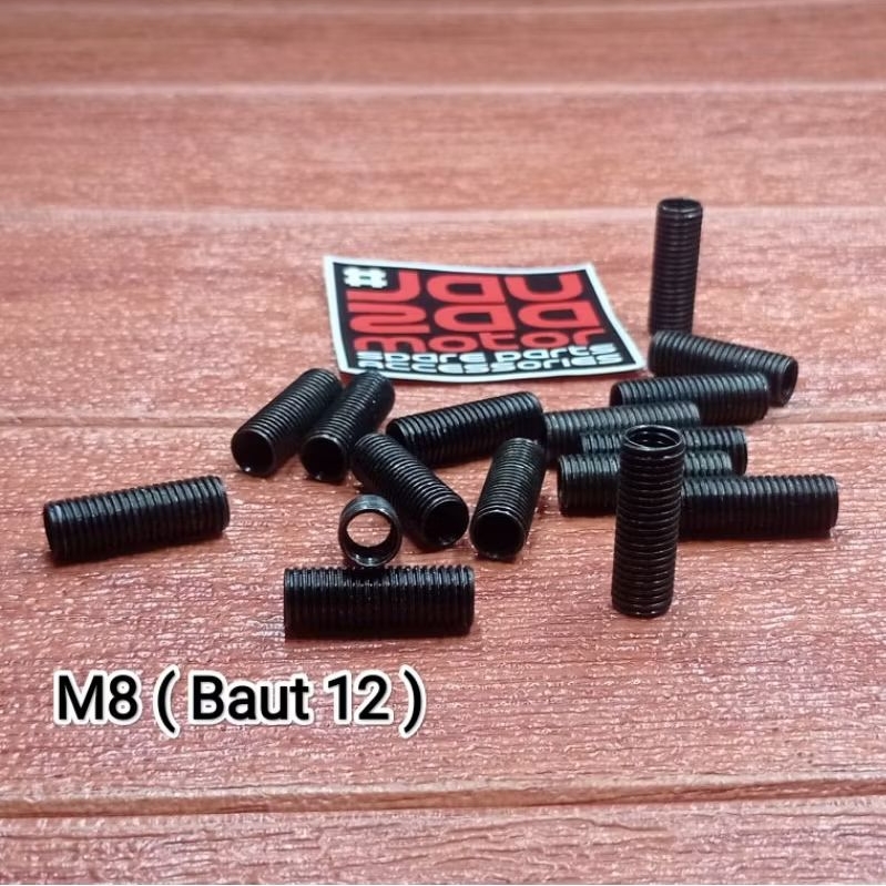 SOK DRAT BAUT 12 M8 BAHAN KUNINGAN
