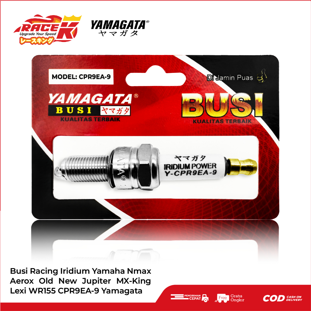 Yamagata Busi Racing Iridium Power Yamaha Nmax Aerox Lexi Xeon RC Vixion Jupiter MX King R15 125/135