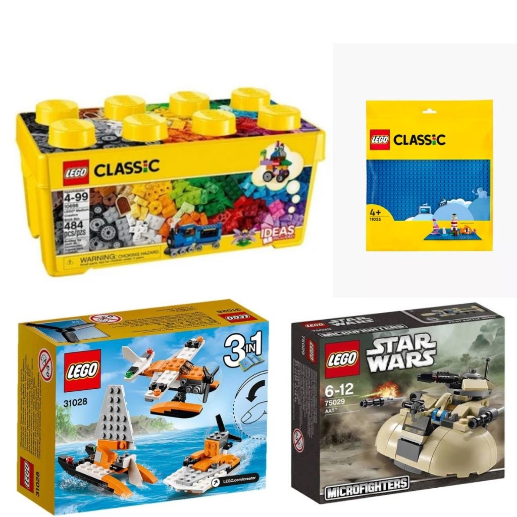 Lego classic 10696 + Lego classic 11025 Bluebasplate + Lego creator 31028 + Lego Star wars 75029