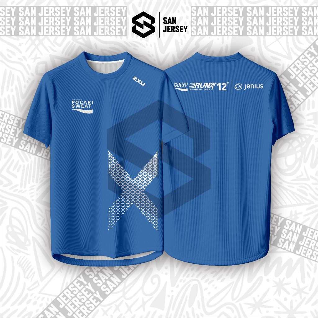 Jersey Running Pocari RUN Indonesia 2025 Full Printing