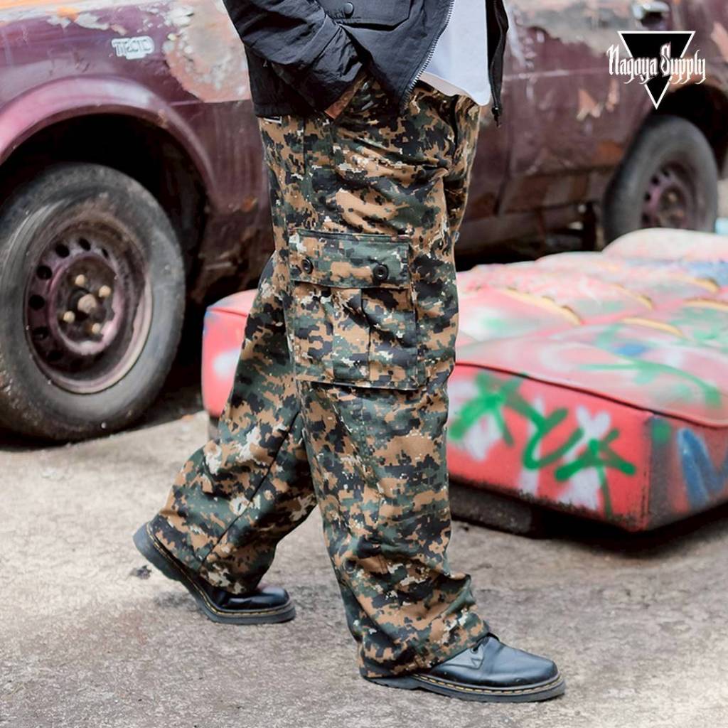 Celana Kargo Baggy - Celana Kalcer Unisex - Celana Loreng Panjang Pria Wanita