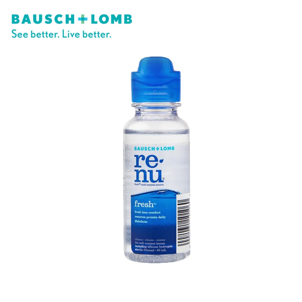 Lensza | Renu Fresh Multi Purpose Solution 60ml | Bausch+Lomb Travel Pack Cairan Pembersih