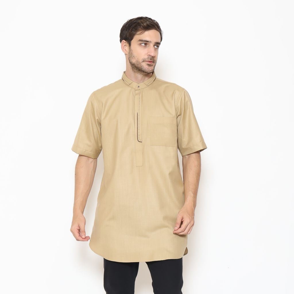 KURTA Lengan Pendek AL-LUTHFI bahan WOLL  KURTA Al-Luthfi lengan pendek