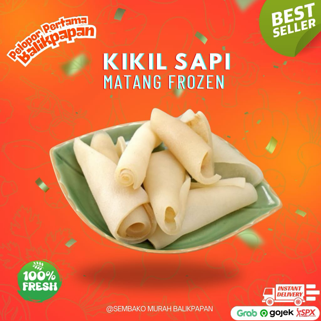 kikil kulit sapi matang bersih frozen 400 gr