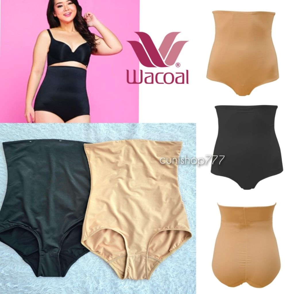 KORSET CELANA WACOAL HIGH WAIST SHAPE PANTS WANITA PERUT TINGGI PINGGANG MENGECILKAN MELANGSINGKAN P