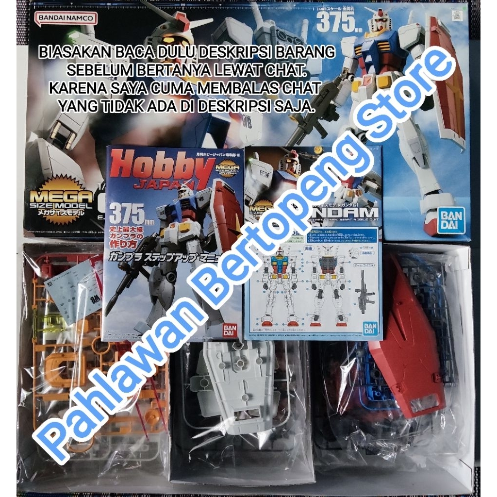 Mega Size 1/48 Gundam RX 78 2 [Bandai] - (TAG : RX-78-2 Origin 00 OO Exia Strike Freedom Unicorn Win