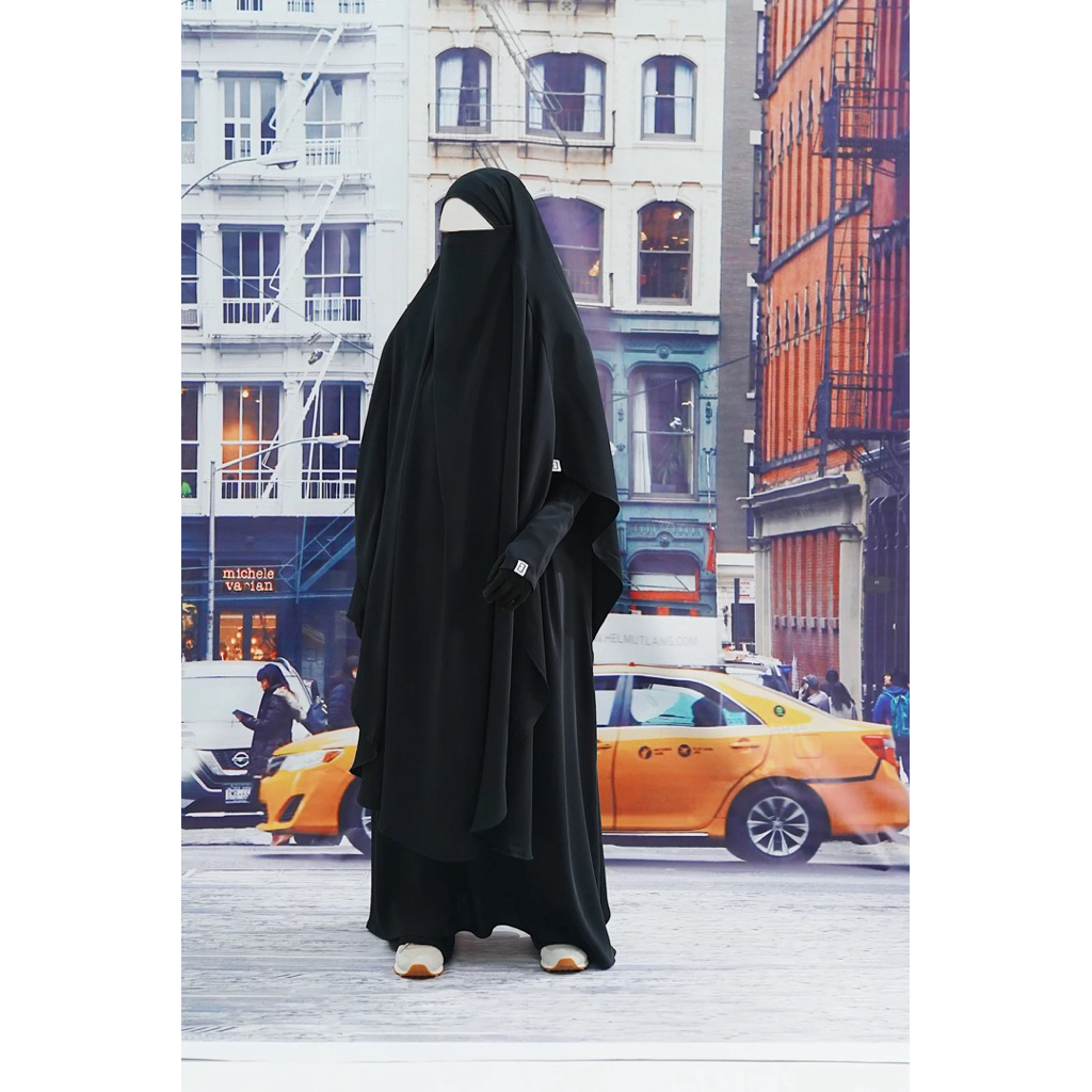 Elmadina khimar || Amroun hijab || Khimar black || FK Long friday || French Khimar by Elmadina