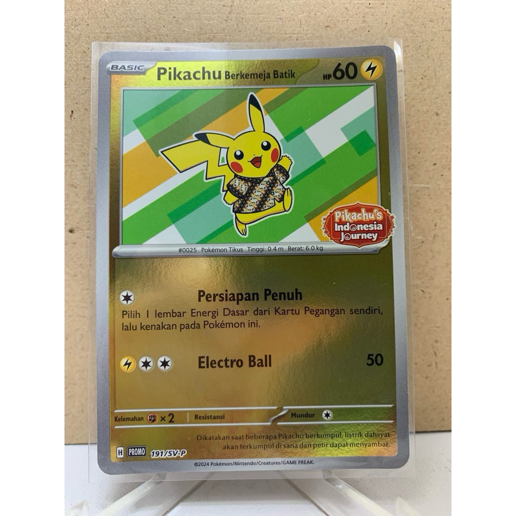 Pikachu Batik V1/Hijau Foil