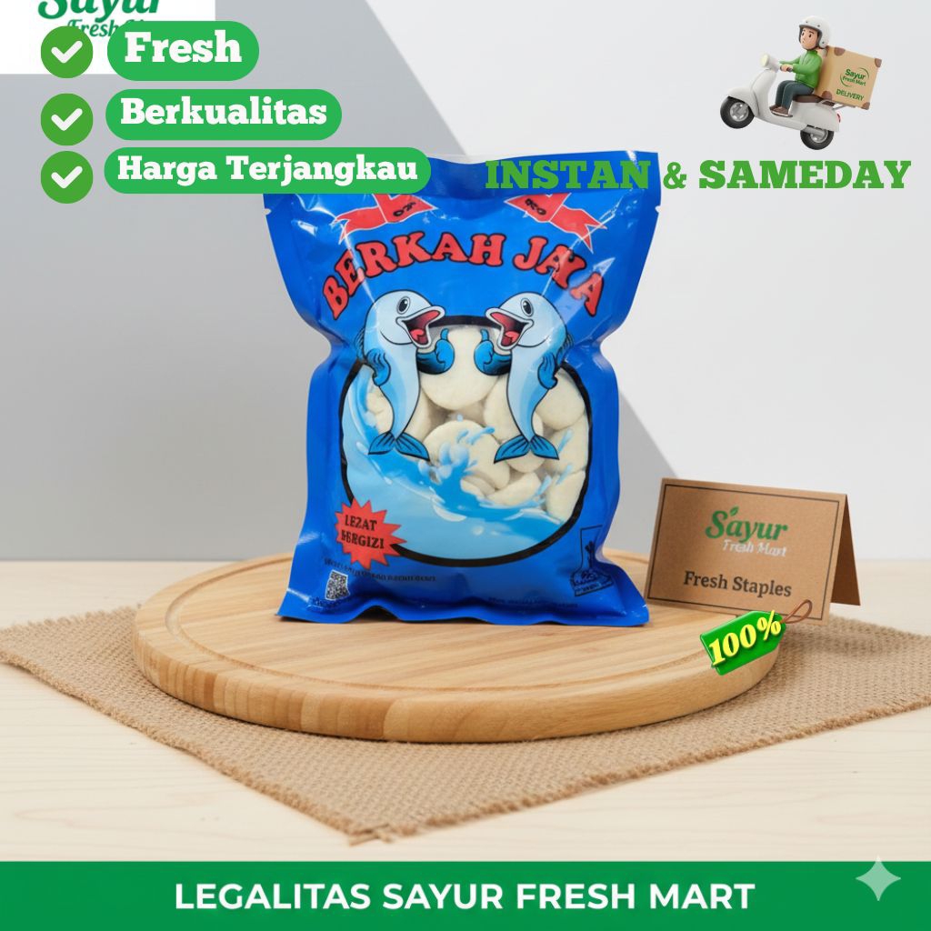 Otak otak Ikan Lezat 1 kg Berkah Jaya isi 50 Pcs Kirim Instan & Sameday