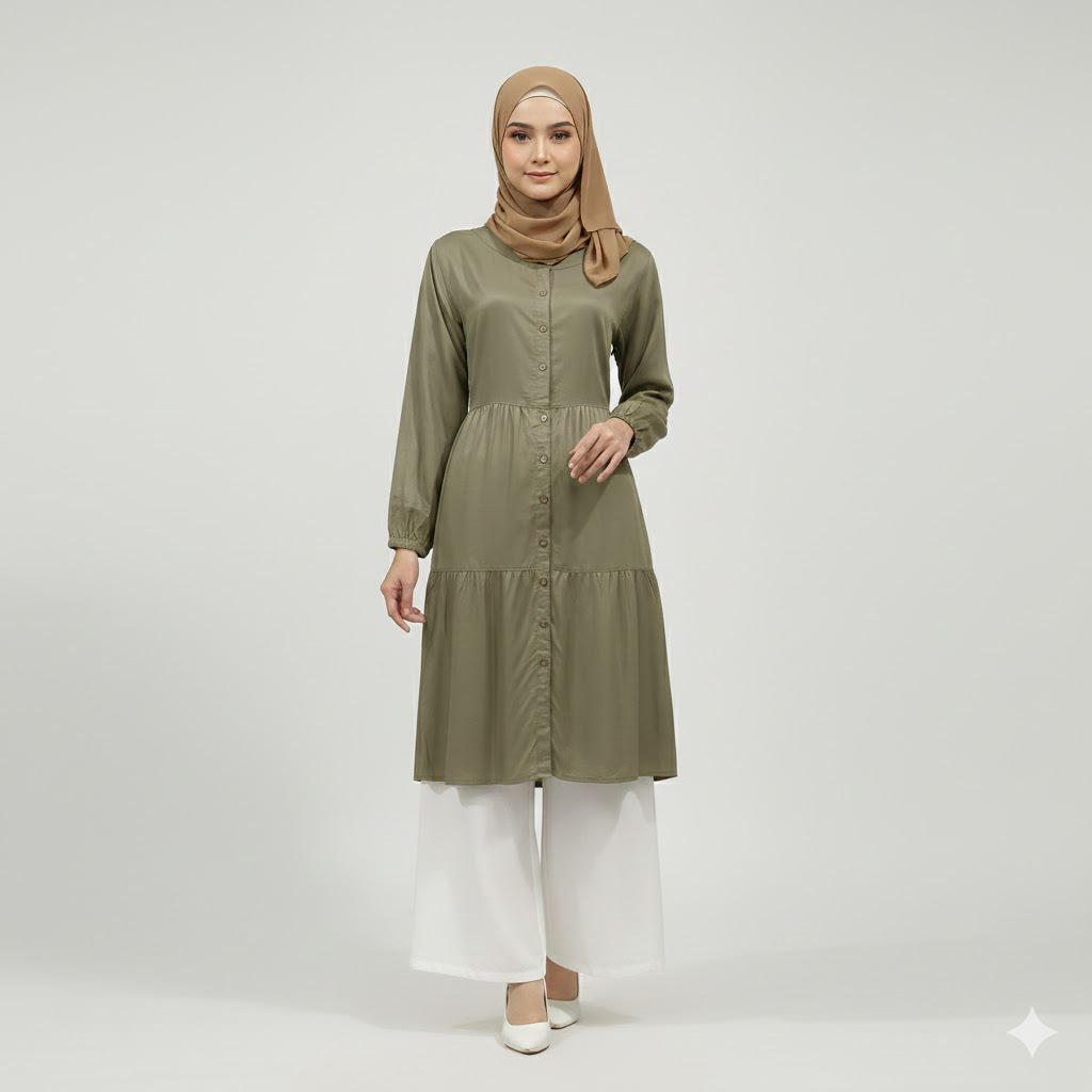 RILLEY - Tunik Naiya | Pakaian Wanita Muslim Atasan Tunik