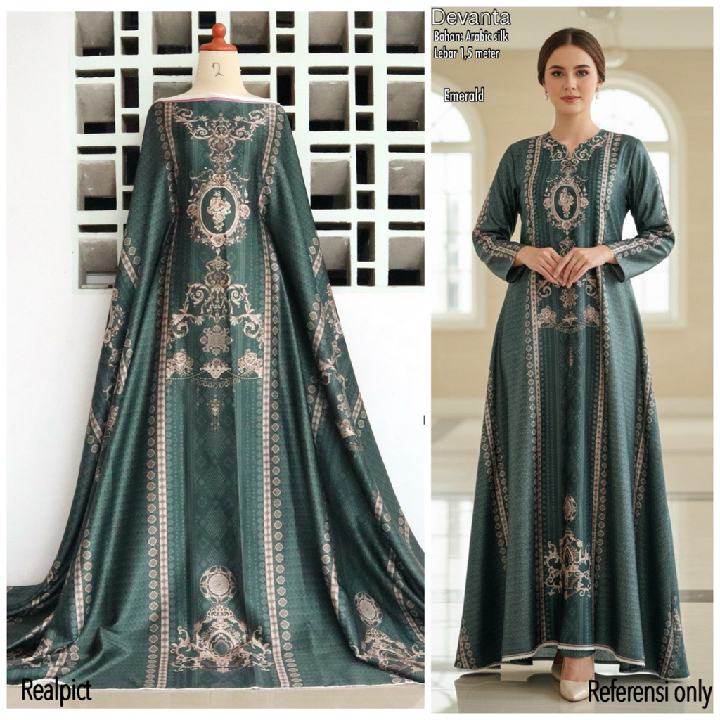 Kain Arabic silk motif sultan || kain terbaru || kain mewah || kain seragaman lebaran || kain premiu