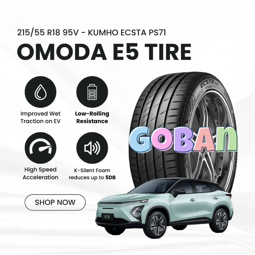 Ban mobil 215/55 r18 Kumho ECSTA PS71 ukuran 215 55 18 KUMHO Bawaan mobil Chery Omoda 215/55r18