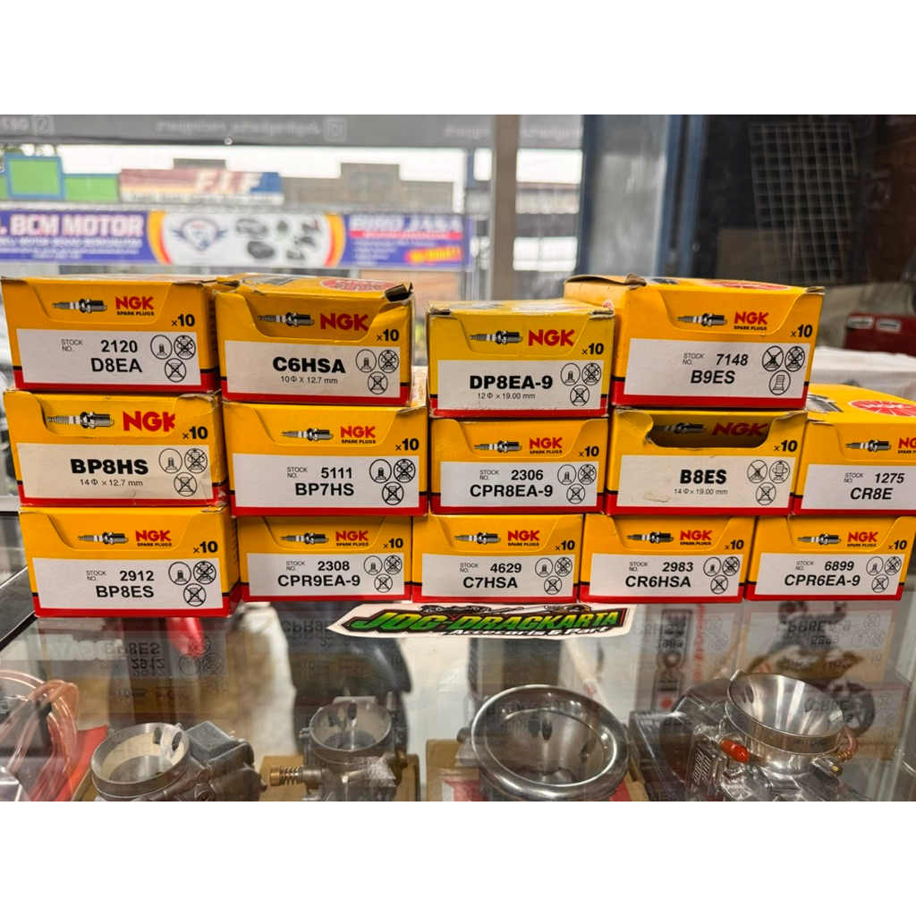 BUSI NGK STANDAR ALL MOTOR ORIGINAL NGK GARANSI B9ES BP8ES B8ES BP7HS CR8E BP8HS CPR9EA-9 D8EA CPR6E