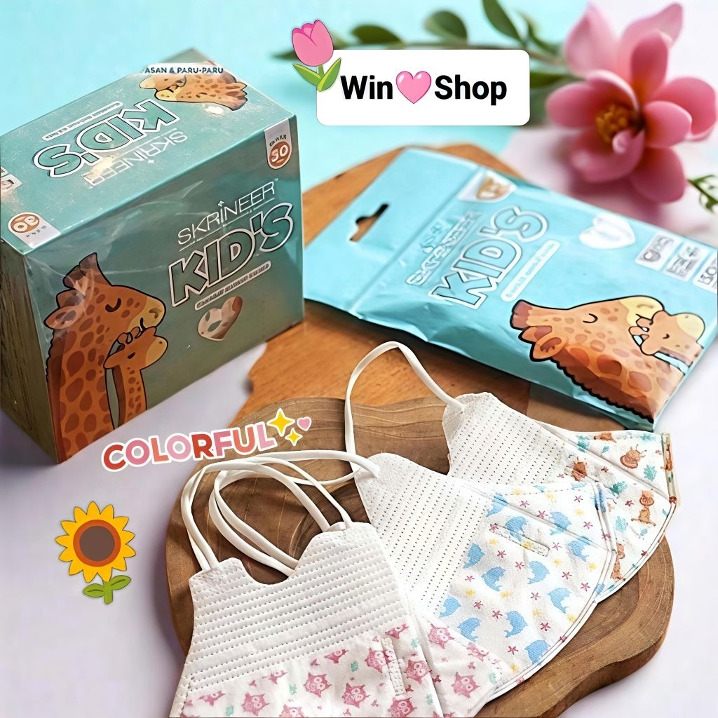MASKER SKRINEER ANIMAL ANAK 4 PLY 30s BFE 99% PALING MURAH