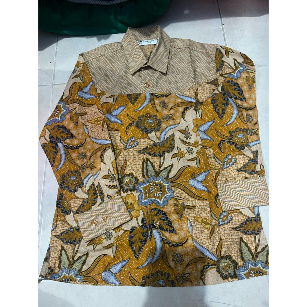 PL Kemeja Batik Anak Merk Batik Keris size M