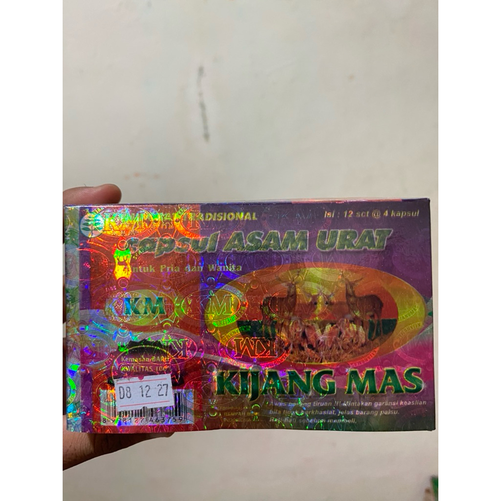 kijang mas kapsul asam urat original 100%