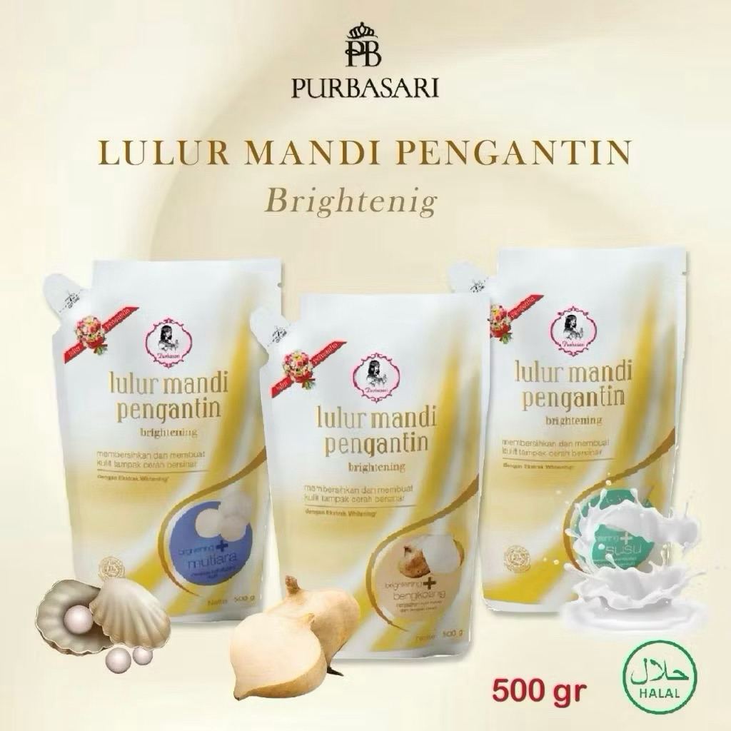 Purbasari Lulur Pengantin 500gr / Lulur Pemutih Whitening Pencerah