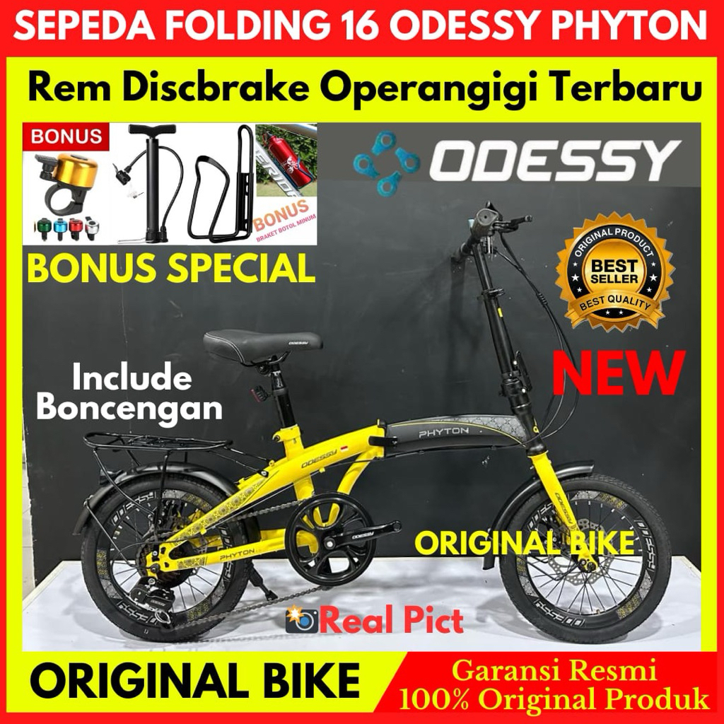 Sepeda Lipat 16 Odessy Phyton 7 Speed New
