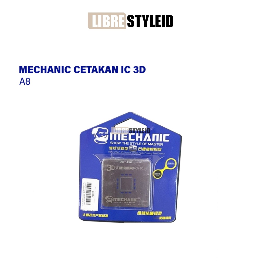 Mechanic A8 Cetakan IC 3D CPU ATAS BAHAN JEPANG - CETAKAN A8 MECHANIC ORIGINAL