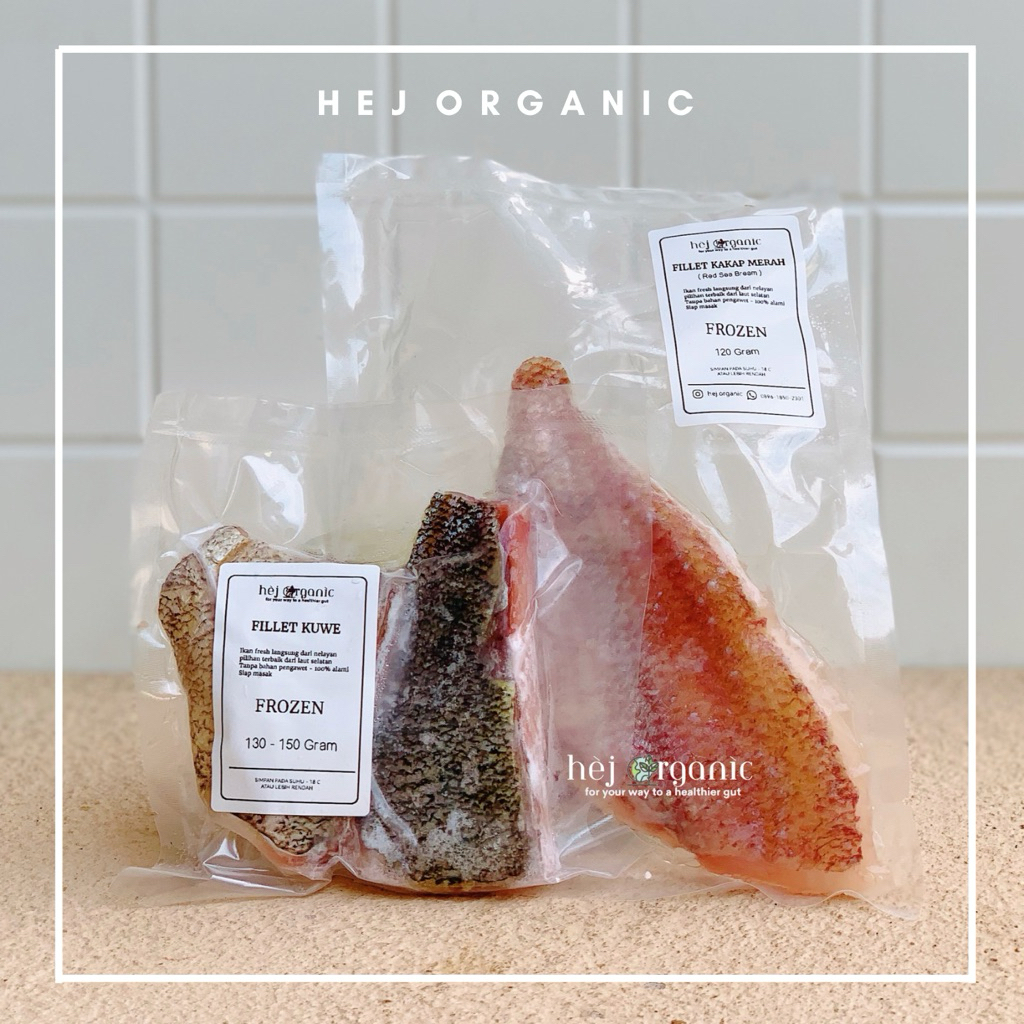 Fillet Ikan Kakap Merah, Kakap Putih, Kerapu, Ekor Kuning, Kuwe Natural Bebas Pengawet