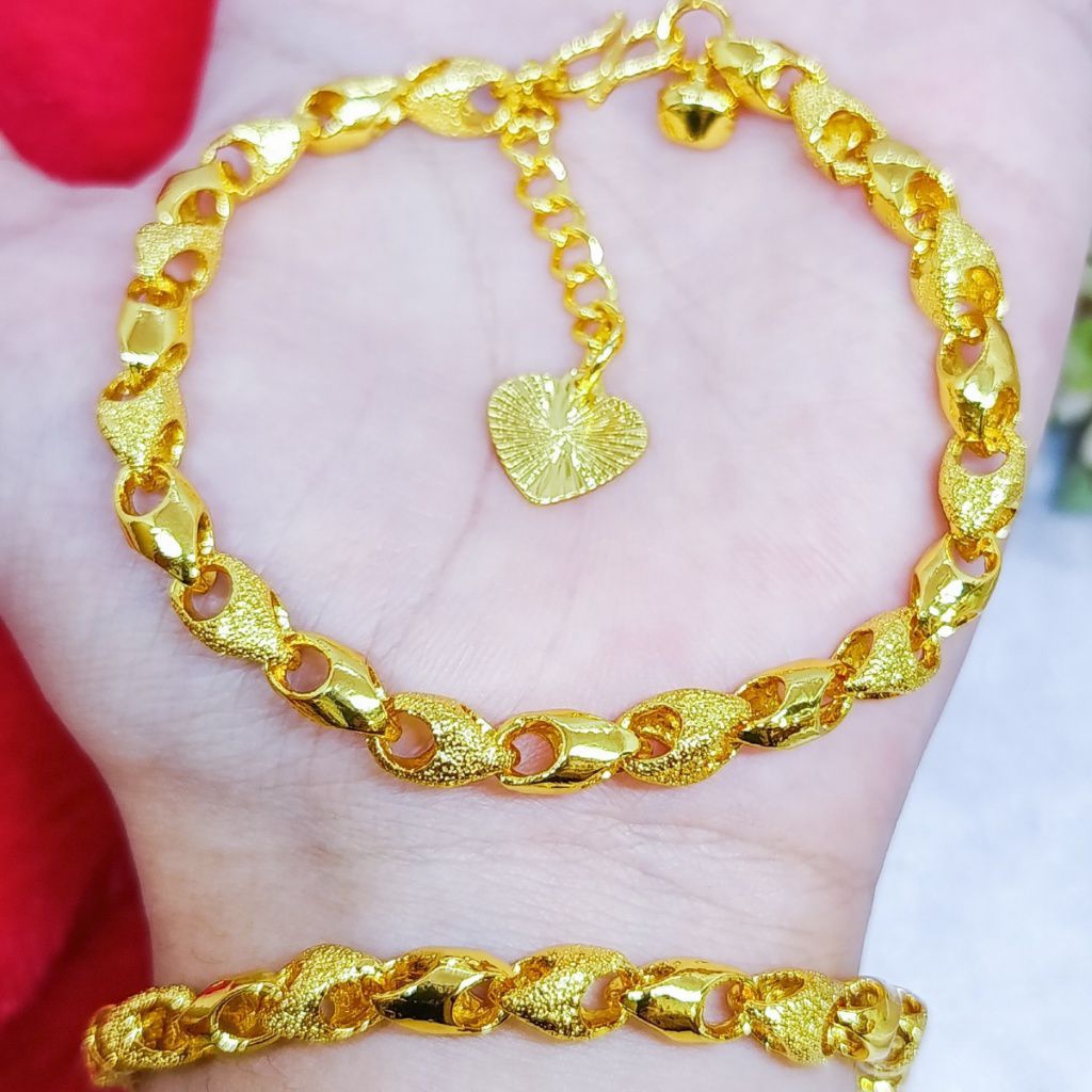 GELANG RANTAI HONGKONG PERHIASAN DUBAI LAPIS EMAS 24K
