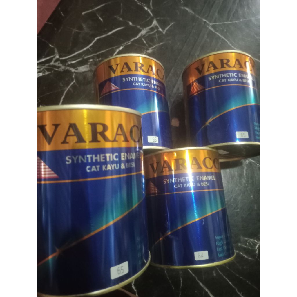 Cat Minyak Varaco 1L, Cat Kayu dan Besi, Warna Lengkap, Kualitas Premium, Daya Tutup Kuat, Hasil Men