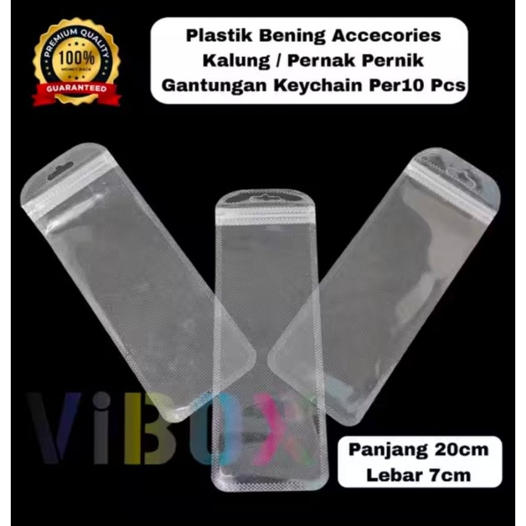 [drg] (10pc) Plastik Packinh Klip Plastik Ziplock 7x20cm Transparan