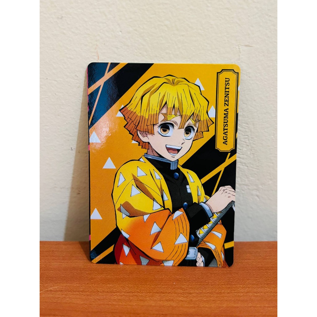 Agatsuma Zenitsu (Miscut) - Kartu FamilyMart x Demon Slayer Photo Card Collectibles