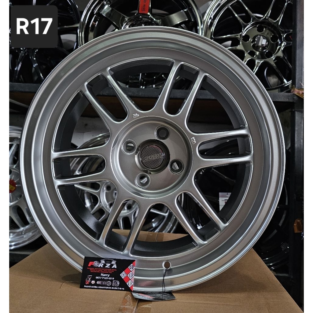 SSW 165 RPF1 R17 PCD4x100 Silver. Lebar 7.5 ET 42