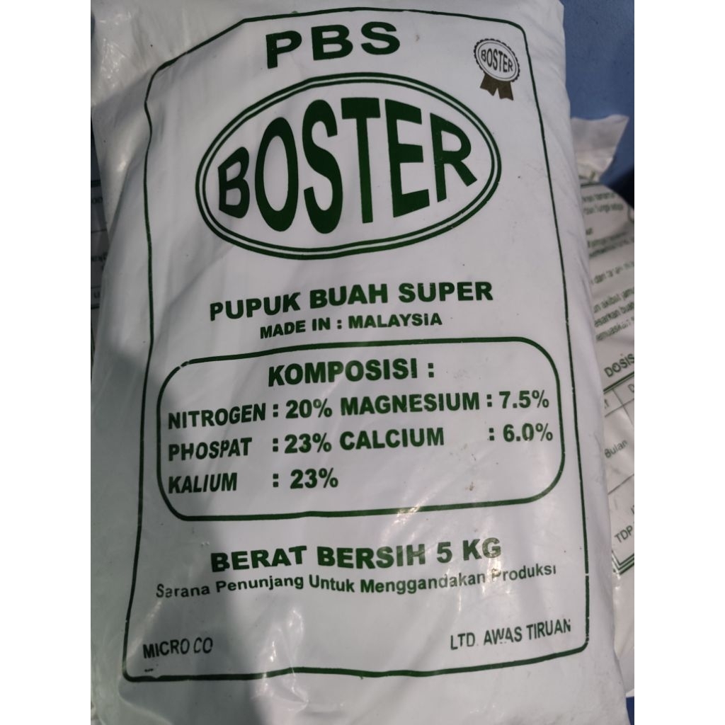 pupuk boster sawit malasia orizinal kemasan 5 kg
