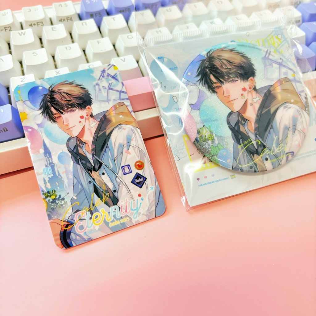 PHOTOCARD BADGE CALEB LOVE AND DEEPSPACE