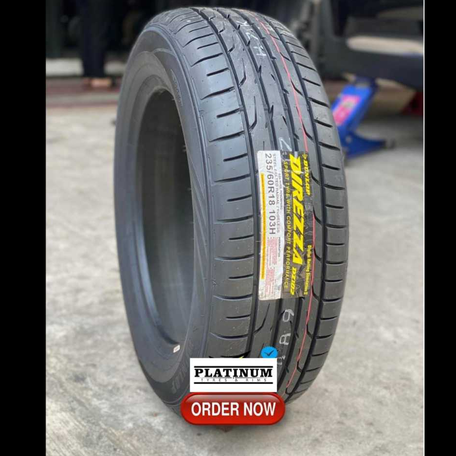 READY STOCK BAN 235 60 R18 MERK DUNLOP DIREZZA || BAN MOBIL MURAH DUNLOP DIREZA 235 60 R18
