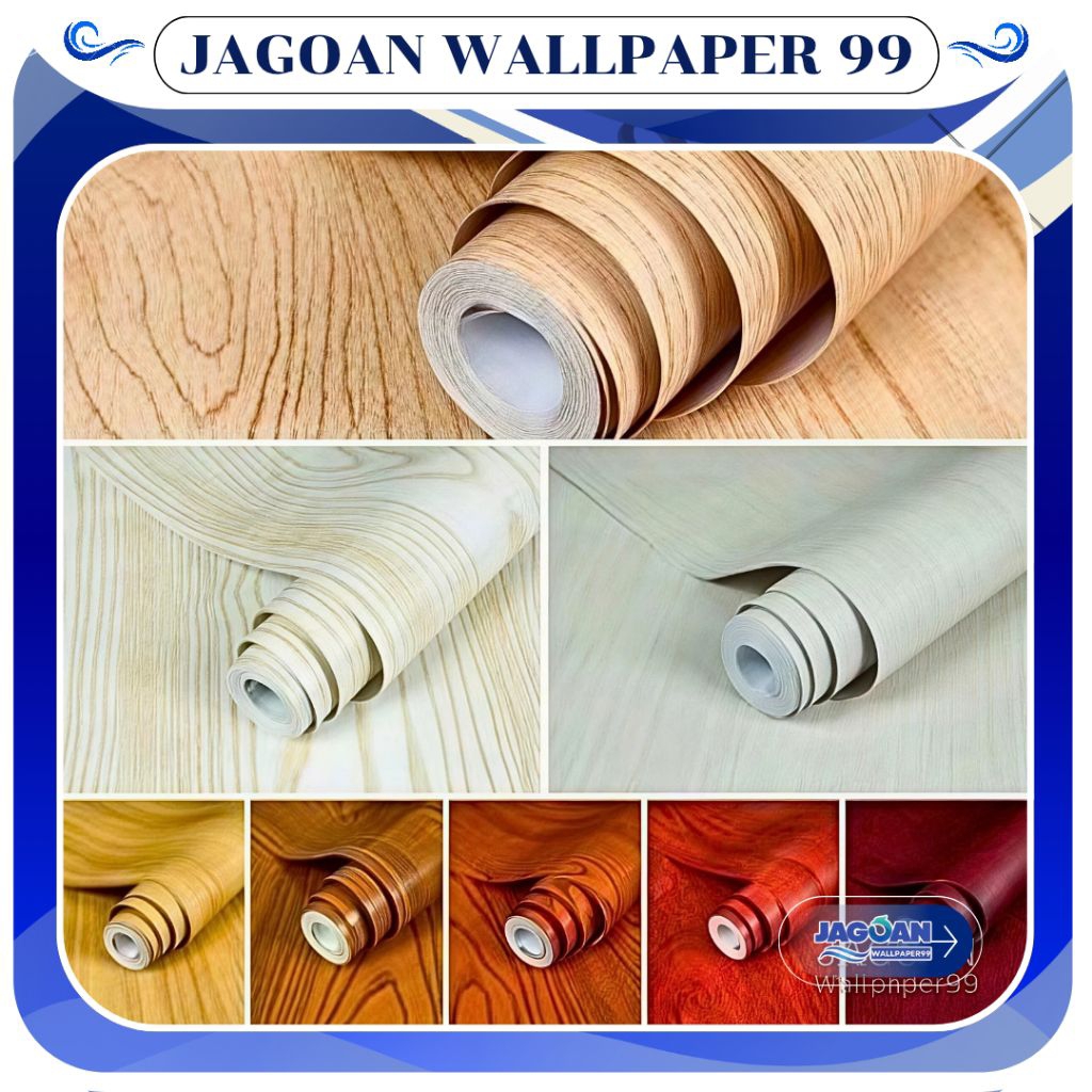 Wallpaper Stiker Dinding Motif Serat Kayu Wallpaper Stiker Kayu Anti Air