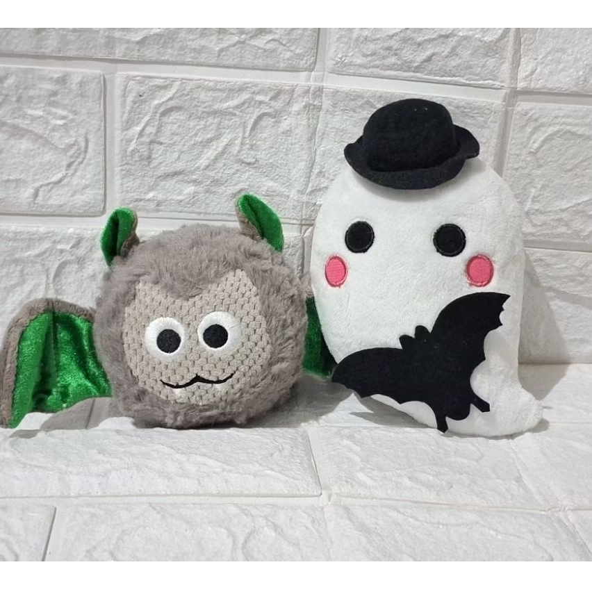 boneka kelelawar bat abu original brand buddy gantungan kunci hantu putih kelelawar bat ganci boneka