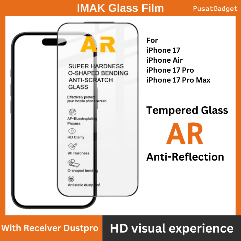 Tempered Glass iPhone 17 Pro Max / 17 Pro / 17 / Air IMAK AR Anti Reflection Screen Protector