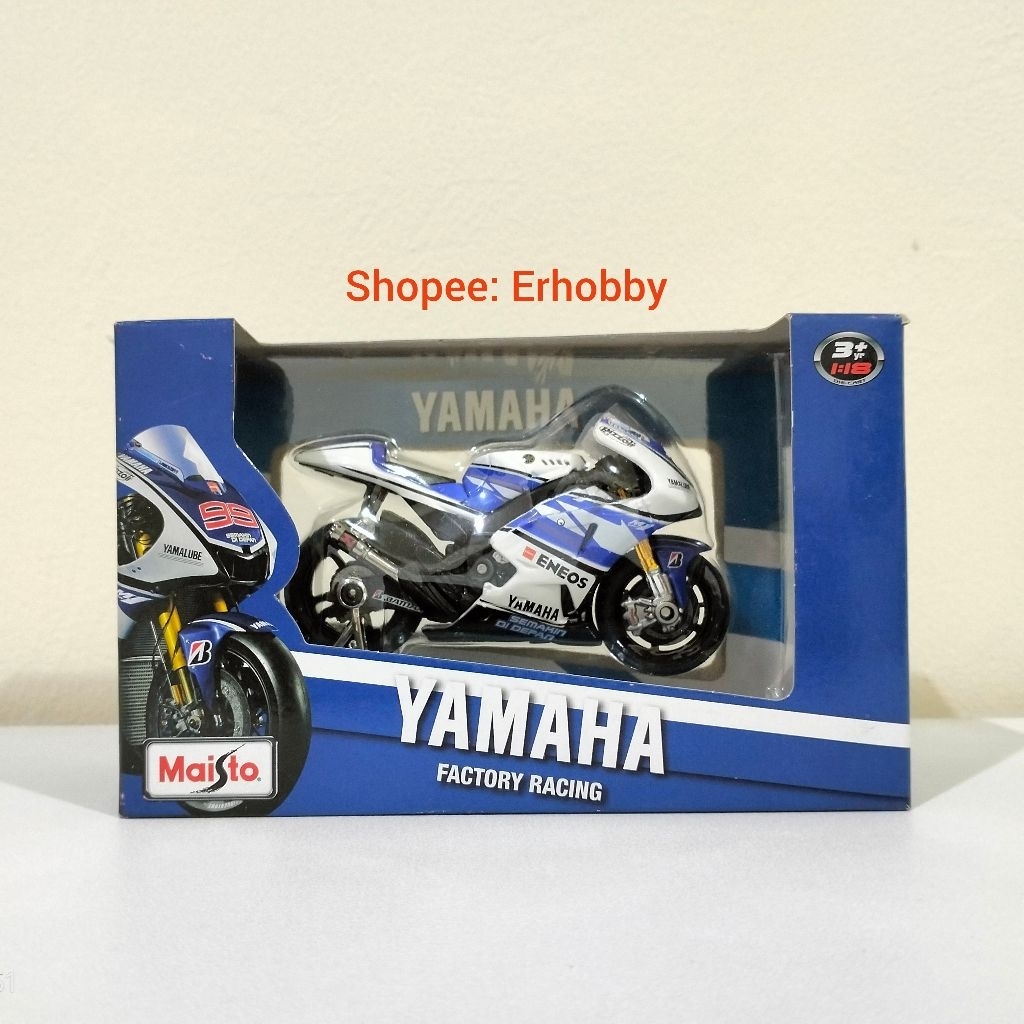 Maisto Skala 1:18 MotoGP, Yamaha YZRM1 2012, Jorge Lorenzo #99