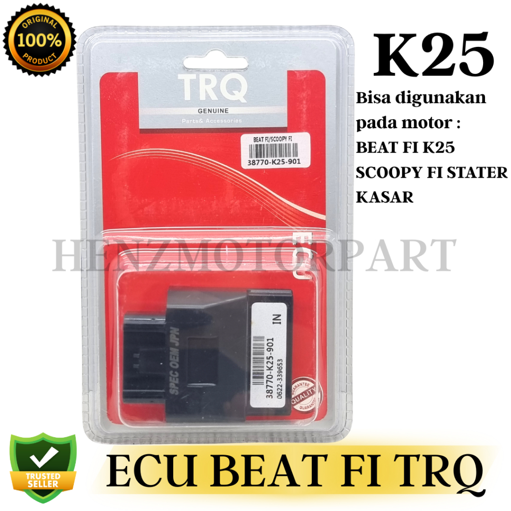 ECU UNIT ECCU BEAT FI / SCOOPY FI STATER KASAR 2012 - 2014 ( K25 ) TRQ