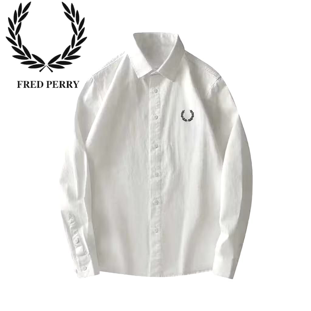 Kemeja Fred Perry premium | Kemeja Lengan Panjang Pria  Fred perry