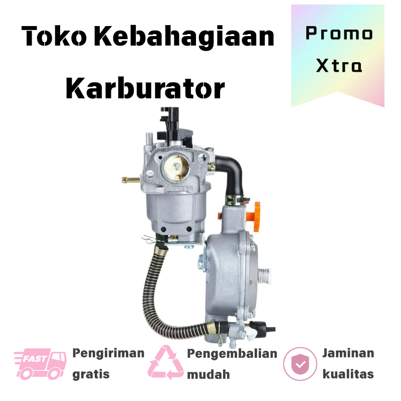 Karburator Multi-Bahan Bakar LPG/NG untuk GX160 168F 170F, Konverter Karburator Sepeda Motor & Mesin