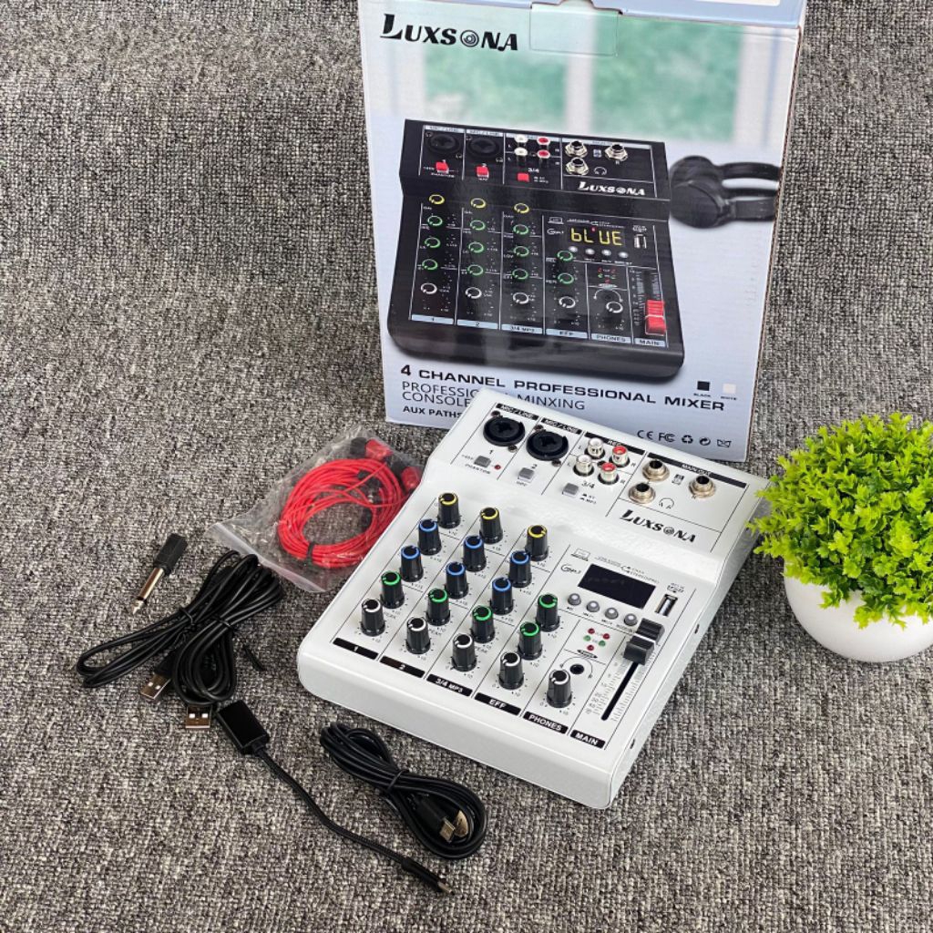 mixser 4 chenel audio bluetooth usb mp3