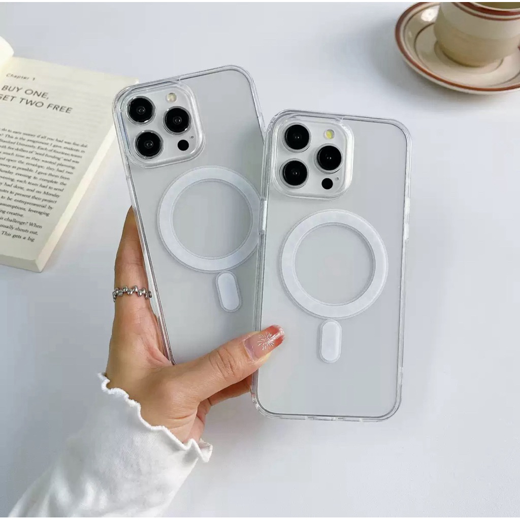 [ALL SERIES] Premium Magsafe Case iPhone X XR XS 11 12 13 14 15 16 17 Pro Max Plus Ultra Clear Casin