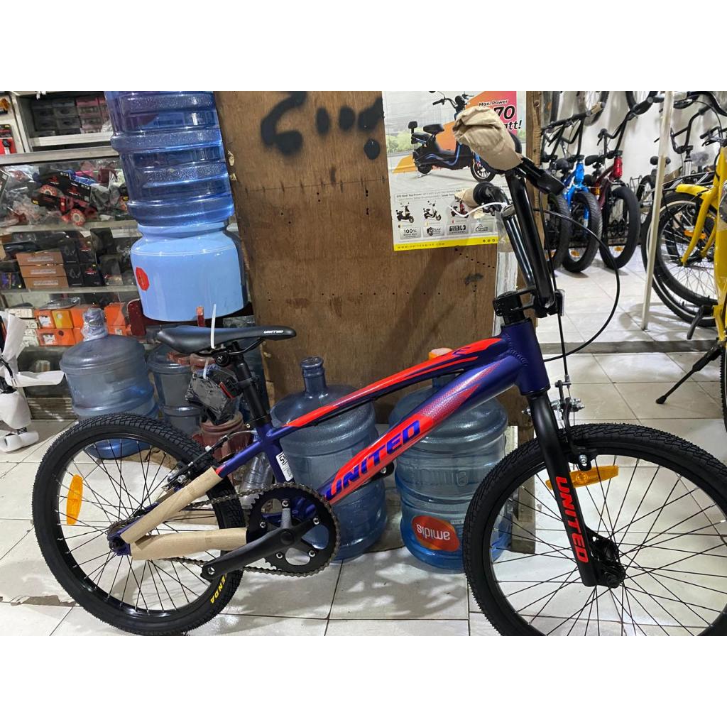 UNITED JUMPER RACE 20" Sepeda BMX Freestyle Balap Anak Cowok Laki Alloy Alumunium Ultralight